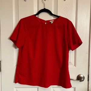 A New Day Red Polka Dot Blouse